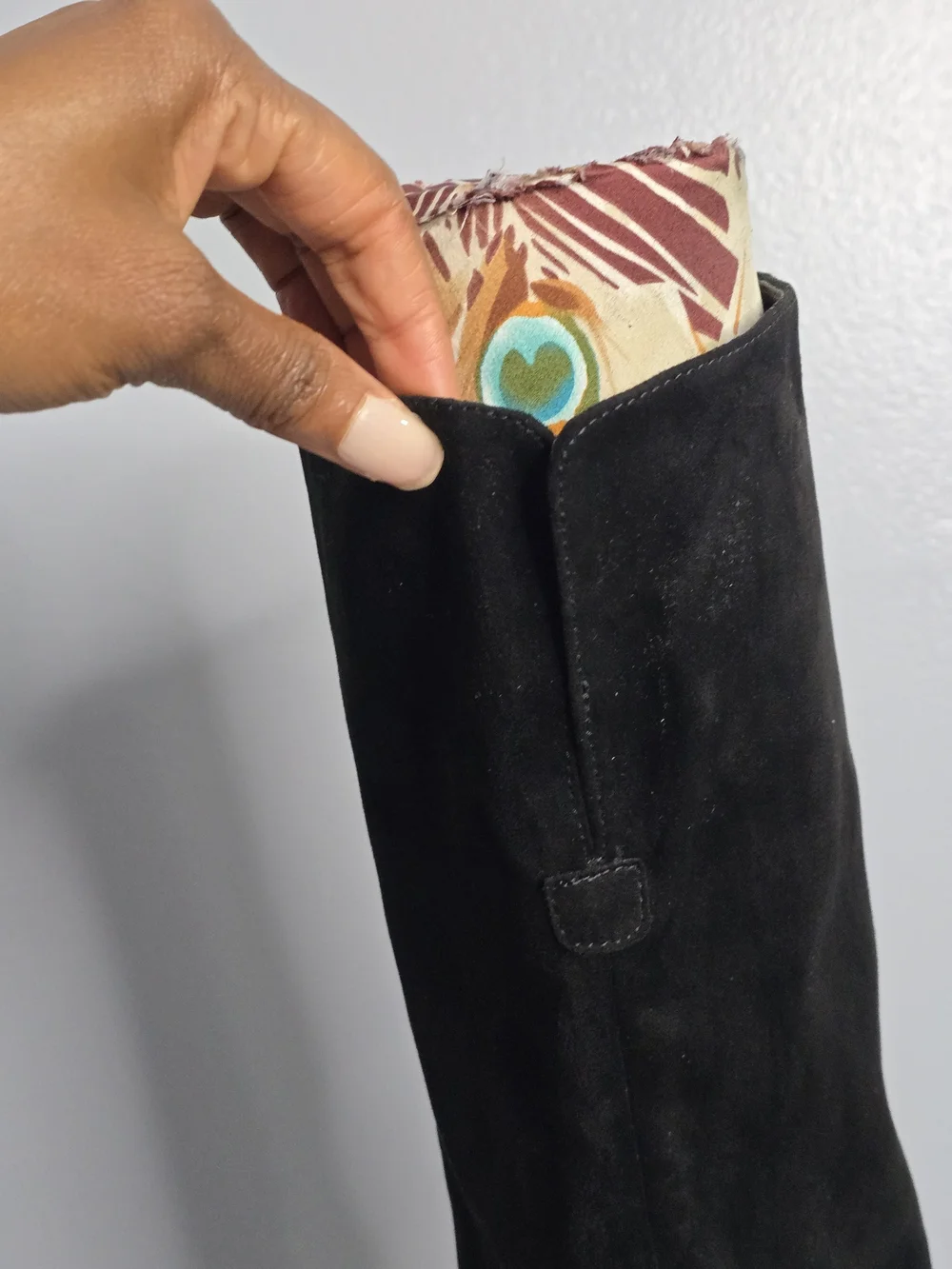 NWOB Nine West Sensa Black Faux Suede Thigh-High Stiletto Boots